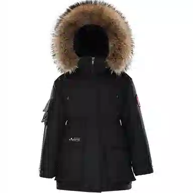 羽物 白鹅绒毛领户外极寒长袖羽绒服 男女同款