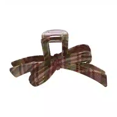 希铃 迷彩格纹氛围感大气 亚克力 发夹 女款