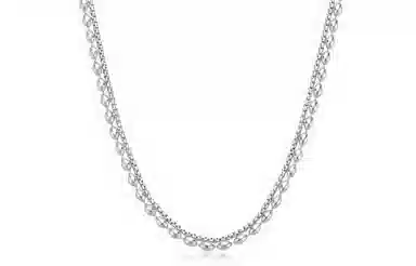 ENFANTIN Double Layer Cuban Chain Necklace