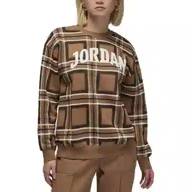 Jordan Brooklyn Fleece Brown/White