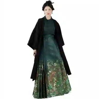 织造司 苍梧针织毛衣长干寺外披织金马面裙神秘高贵 女款