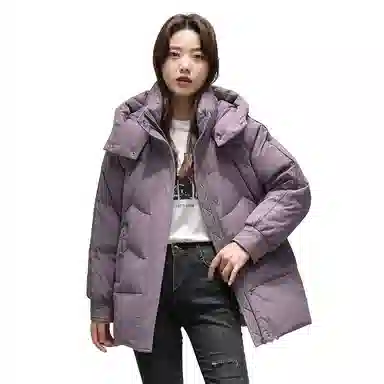 鸭鸭 经典冬季短款保暖时尚休闲羽绒服 女款