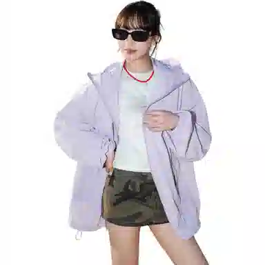 黑恐龙 户外冰丝钓鱼服运动休闲百搭宽松柔软亲肤时尚连帽 透气速干防晒服 男女同款