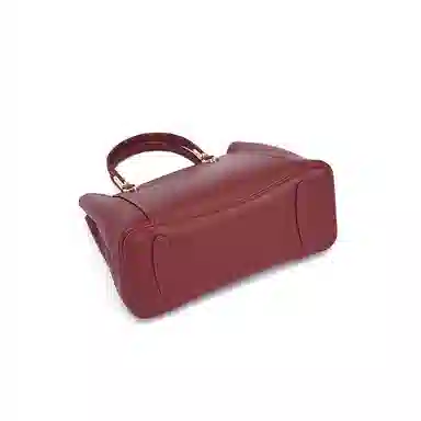 红蜻蜓 经典复古 大容量凯莉包 牛皮 手提包 中号 女款 多色