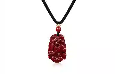 月斐 十二生肖 本命年守护属相生肖 复古国潮 朱砂 项链 男女同款情侣款