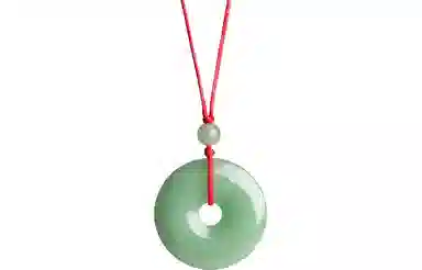 石头记 吉祥圆满平安扣 新中式国朝 招财时来运转首饰 日常气质百搭 编制绳 福气满满配饰 礼盒款 东陵玉 项链 男女同款情侣款