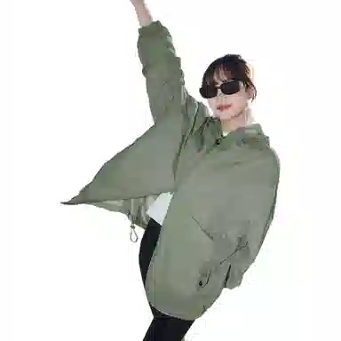 黑恐龙 户外冰丝钓鱼服运动休闲百搭宽松柔软亲肤时尚连帽 透气速干防晒服 男女同款