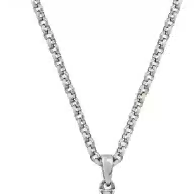 Vivienne Westwood Petite Saturn Pendant Necklace Silver/Night Grey