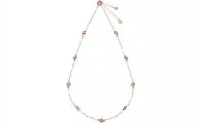 CHARLES&KEITH Rose Garden Adjustable Necklace Rose Gold Silver