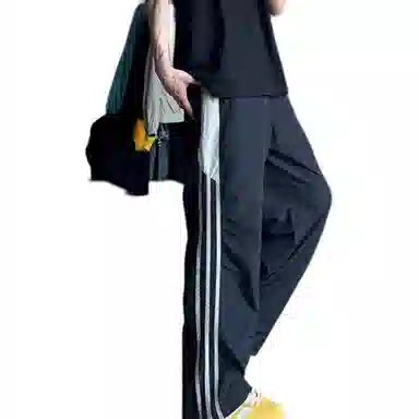 悍戈 美式复古运动基础款时尚简约经典百搭休闲裤 男女同款
