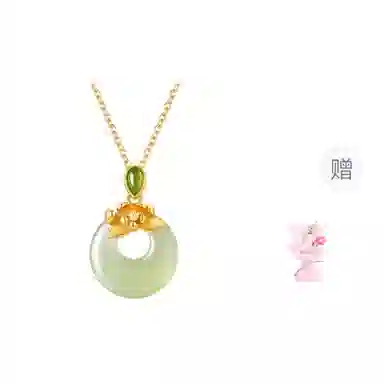 【高品质｜925银】 奥斯坦汀 好运莲花平安扣 新中式轻奢高级感小众设计 玉髓 项链 女款