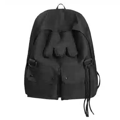 行途 高颜值大容量小众百搭设计旅行背包简约旅行书包 尼龙 双肩包 常规 男女同款情侣款 黄色/荧光绿/荧光粉