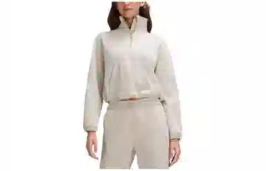 lululemon Brushed Softstreme Half Zip Mohave Brown