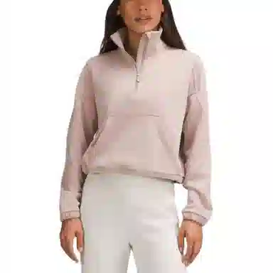 lululemon Brushed Softstreme Half Zip Mohave Brown