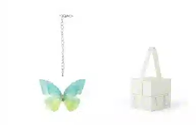 饰伴 甜美少女心小蝴蝶百搭可爱小清新高级设计感新款锁骨链 项链 女款