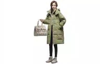 鸭鸭 时尚过膝保暖羽绒服 女款