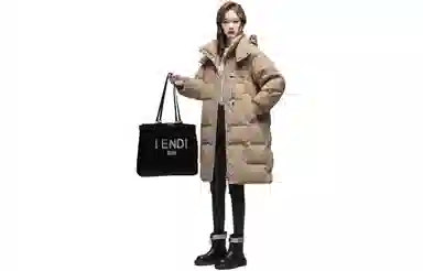 鸭鸭 时尚过膝保暖羽绒服 女款