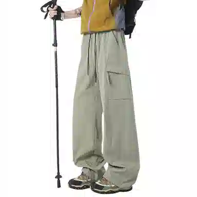 顶峰保罗 美式工装裤直筒阔腿裤多口袋机能速干凉感亲肤透气休闲裤 男女同款