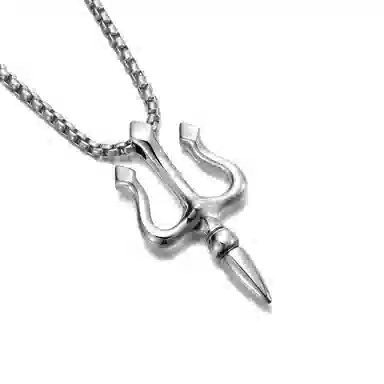 IDEAGEMER Trident Necklace 925 Silver