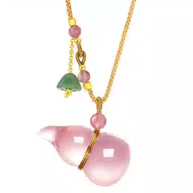 阿梵尼 芙蓉石葫芦 水晶 项链 女款