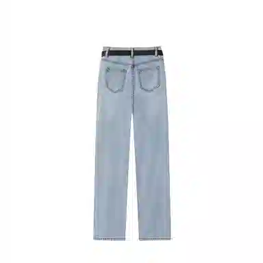 如续 直筒高腰百搭裤子牛仔裤 女款