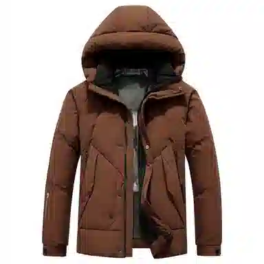 鸭鸭 短款时尚百搭连帽加厚羽绒服 男款