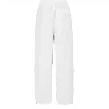 黛尔佳人 抽绳设计高腰显瘦阔腿工装裤 女款