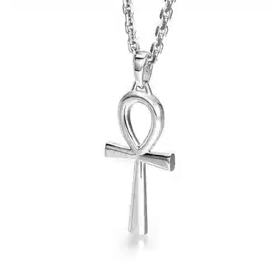 IDEAGEMER Egyptian Cross Necklace