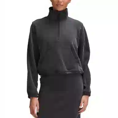 lululemon Brushed Softstreme Half Zip Mohave Brown