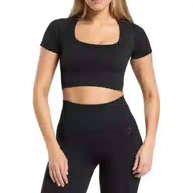 GYMSHARK Corset Seamless Crop Top