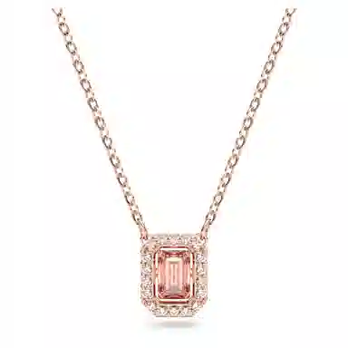 Swarovski Millenia Octagon Cut Necklace Pink