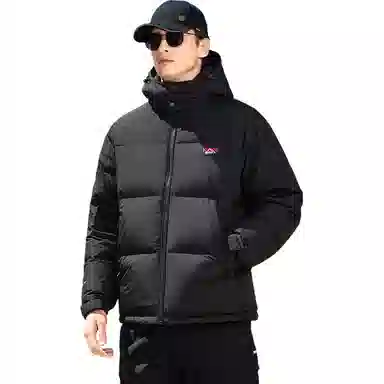 鸭鸭 极寒系列 美式时尚潮流百搭短款可拆卸帽户外运动厚款防风保暖休闲面包羽绒服 男款