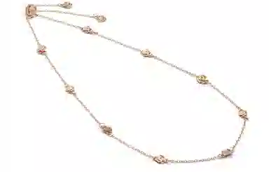 CHARLES&KEITH Rose Garden Adjustable Necklace Rose Gold Silver