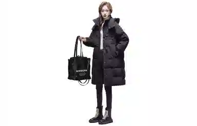 鸭鸭 时尚过膝保暖羽绒服 女款