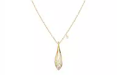 Swarovski Stunning Olive Necklace Gold