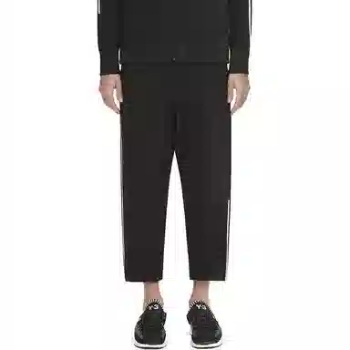 Y-3 Striped Relaxed Fit Pants Black