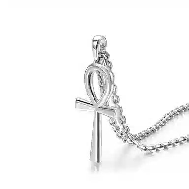 IDEAGEMER Egyptian Cross Necklace