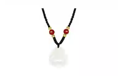 百利金 弥勒佛 国潮复古新中式平安转运顺遂如意简约精致轻奢百搭小众设计转运珠吊坠锁骨链 玉髓 项链 男女同款情侣款