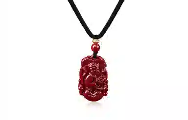 月斐 十二生肖 本命年守护属相生肖 复古国潮 朱砂 项链 男女同款情侣款