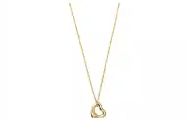 Tiffany & Co. Elsa Peretti Open Heart Necklace 18K Gold