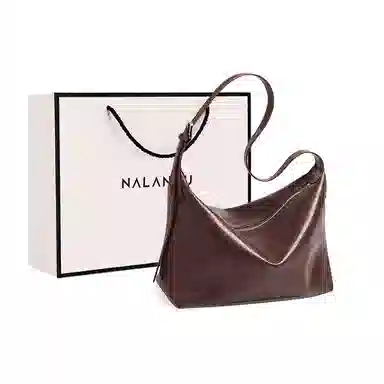 纳兰杜 百搭时尚日常通勤 牛皮拼合成革 托特包单肩包 女款 多色