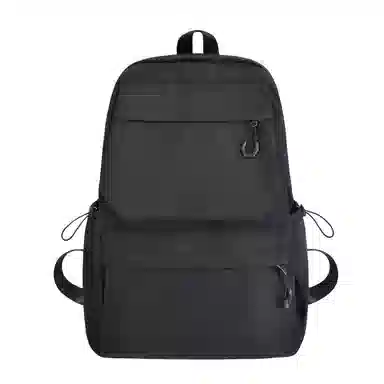 醇龙 超酷简约纯色大容量 尼龙 双肩包 男女同款情侣款 白色/灰色/黑色/黄色