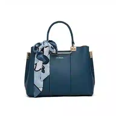 红蜻蜓 蕾丝绑带高级大气 商务通勤 牛皮 单肩斜挎手提包 中号 女款 多色