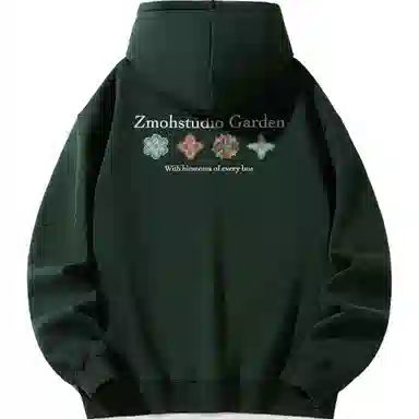 ZMOH Letter Print Hoodie