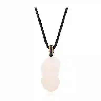 幸囍礼 呈祥如意貔貅招财转运百搭吊坠 新中式古风小众轻奢项编绳锁骨链 财运轻奢高级感气质挂坠 玉髓 项链 男女同款情侣款