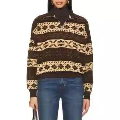 Ralph Lauren Printed Long Sleeve Sweatshirt Brown