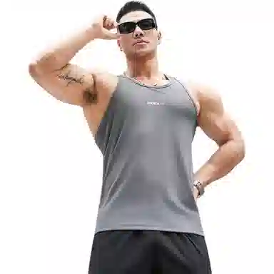 墨立方 潮流马拉松跑步背心 男款