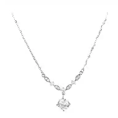 璀璨闪钻锁骨链 双色可选 小众设计 日常通勤约会示爱皆适宜 合金 项链 女