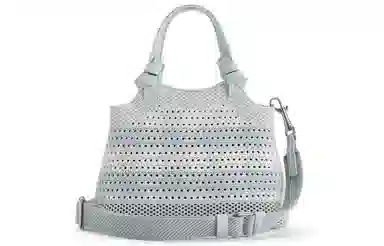 CHARLESKEITH PU ckTote WhiteMultiSand