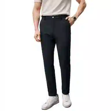 丹宁哲学 高端纯色中腰长裤休闲裤 男款